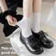 thumbnail image 4 of 2025 10 pares de calcetines largos de seda de hielo finos para mujer, calcetines de verano frescos hasta la mitad de la pantorrilla, calcetines de hielo en blanco y negro,, 4 of 4