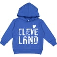 thumbnail image 2 of Inktastic Cleveland, Ohio Distressed Font Toddler Hoodie, 2 of 4