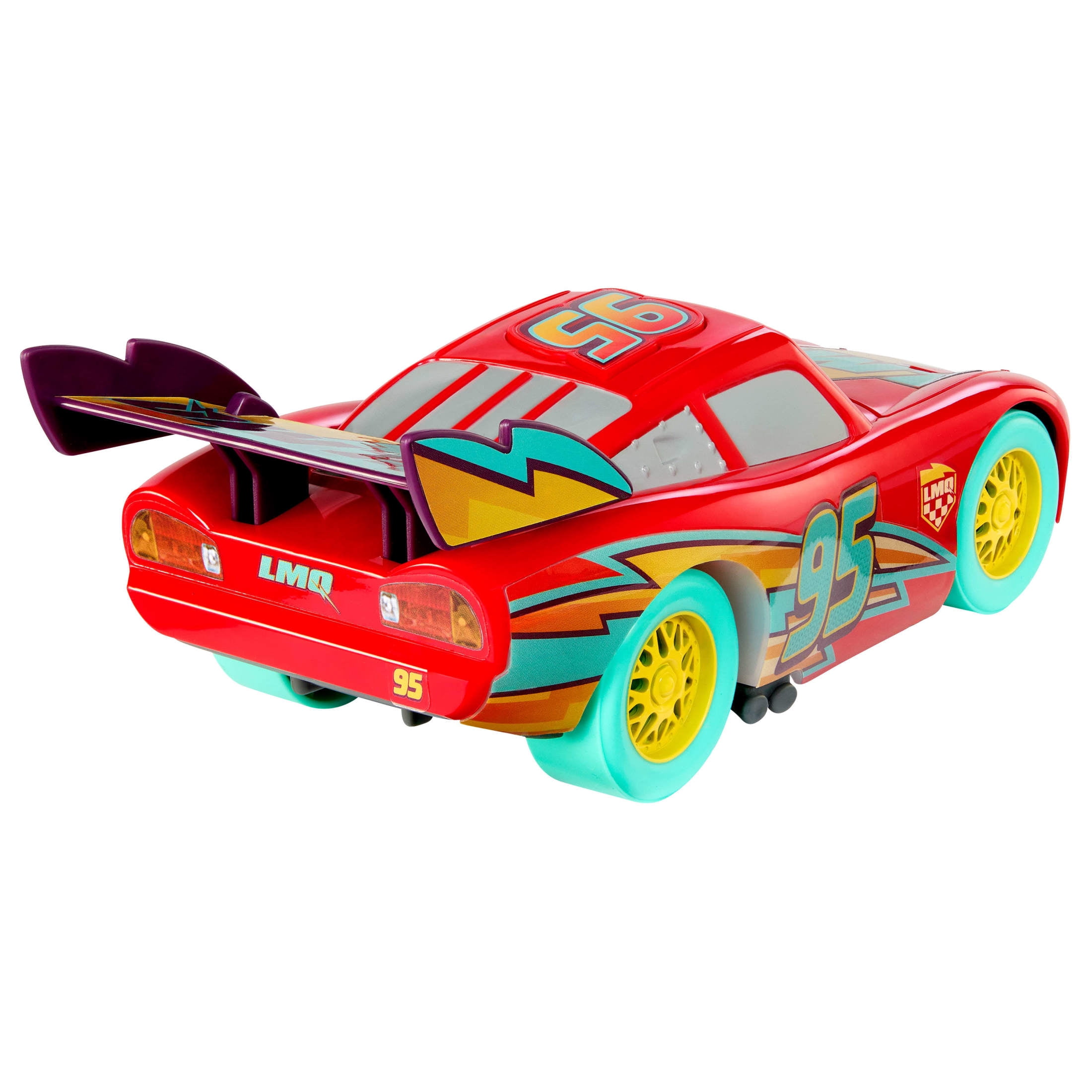 Disney and Pixar Cars Race to Celebrate Lights & Sounds Lightning McQueen, Large-Scale Toy Vehicle
