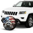 thumbnail image 2 of KAKALAD Funny raccoon original american flag Spare Tire Cover Weatherproof Universal Vehicle Accessories 16 Inch, 2 of 6