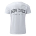 thumbnail image 2 of BOBOGOJP T-Shirts d'Entraînement pour Hommes Manches Courtes Col en V Tunique Basique Confortable (Blanc,m), 2 of 5
