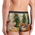 thumbnail image 5 of Kll Holiday Christmas Stars Men'S Cotton Boxer Briefs Underwear-Small, 5 of 9