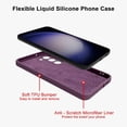 thumbnail image 2 of for Samsung Galaxy S23 Plus Case with Magnetic Ring Holder Premium Soft Liquid Silicone Cover [Anti-Scratch Microfiber Liner] Shockproof Kickstand Protective Phone Case for Galaxy S23+ Purple, 2 of 12