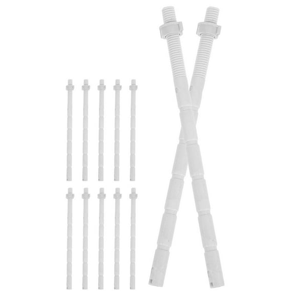 12Pcs Push Flushing Rods Toilet Tank Button Push Button Rods Flush Push Button Replacement Rods