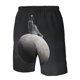 thumbnail image 4 of Balery Astronaut Sitting On Mercury Planet Traje de Baño Estilo Hawaiano para Hombre, Shorts de Secado Rápido con Bolsillos-Small, 4 of 6