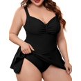 thumbnail image 2 of Trajes de baño de una Pieza para Mujer con Control de Abdomen Trajes de baño Vintage Negro G Negro G Xishao ropa, 2 of 2