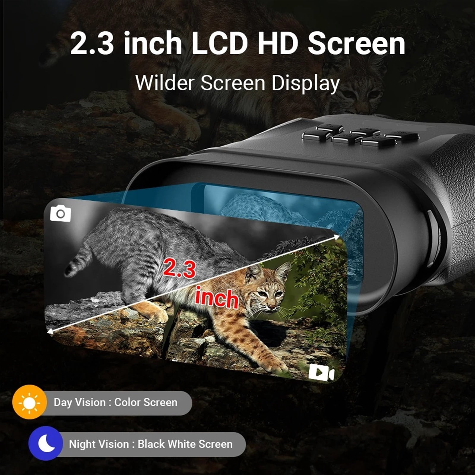 Night Vision Device Infrared Binoculars Digital 4-12x Zoom Telescope Day And Night Dual Use