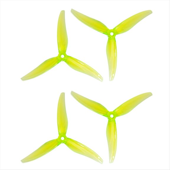 4 Piezas 5131.0 Hélice de 3 Palas de 5 Pulgadas para RC Drone FPV Racing Compatible con Motores 2207 2306 Verde