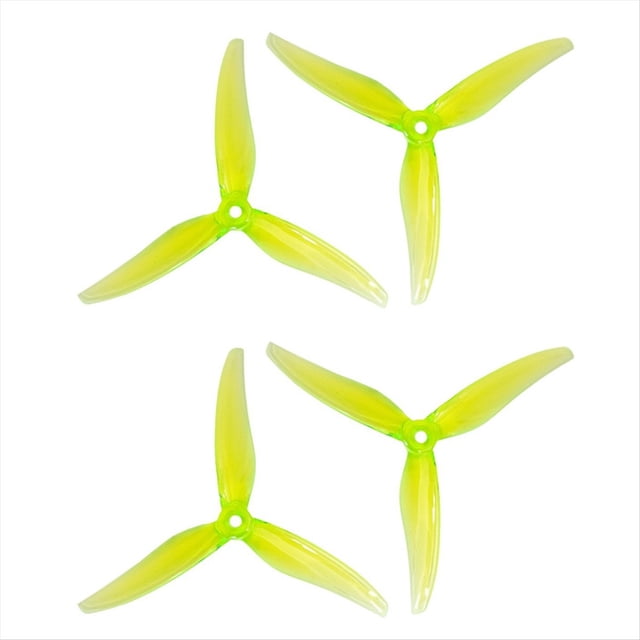 4 Piezas 5131.0 Hélice de 3 Palas de 5 Pulgadas para RC Drone FPV Racing Compatible con Motores 2207 2306 Verde