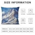 thumbnail image 5 of Shangniulu Mountain Throw Pillow Cushion Cover, Mountain Landscape Ski Slope Winter Seasonal Sport Telfer and Snowboarding Image, Decorative Square Accent Pillow Case, 18" X 18", 5 of 5