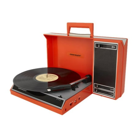 Crosley Radio Spinnerette Portable USB Turntable in Red