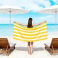 thumbnail image 4 of Microfiber Beach Towel Double Sided Velour Large Rectangular Thick Bath Towel Quicks Dry Soft Absorbent Sand Free For Travel Pool Swimming, 4 of 6