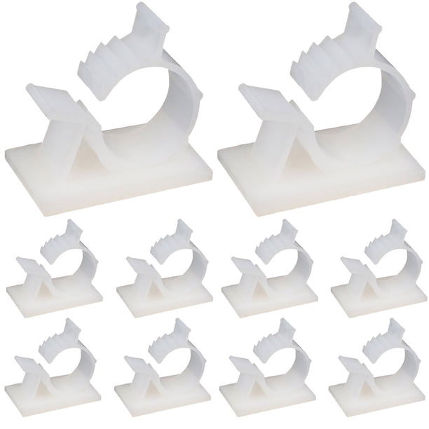 10 Uds. Ganchos para colgar luces navideñas resistentes a la intemperie Clips 4 niveles ajustables