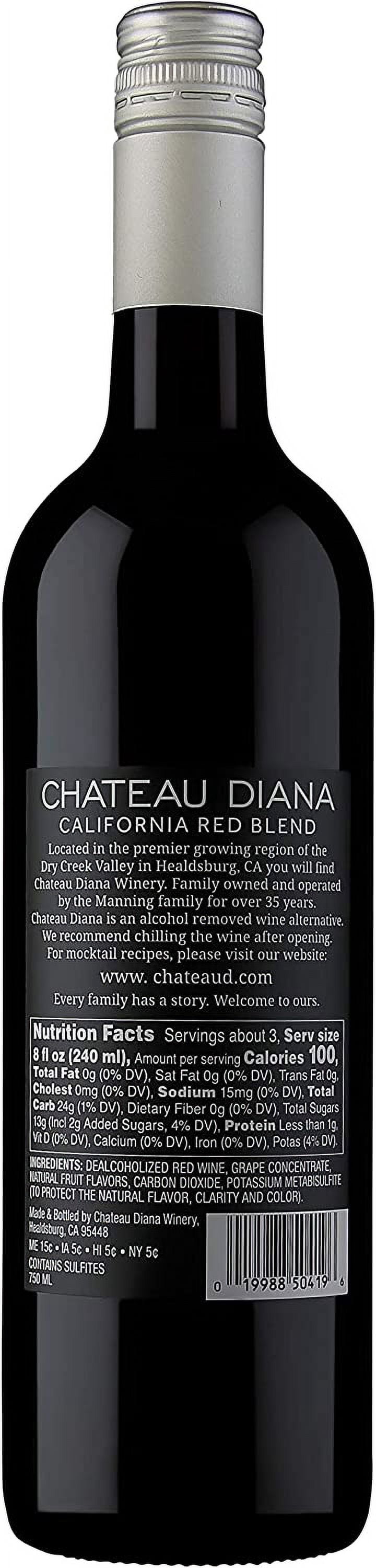 Chateau Diana Zero Alcohol California Red Blend - 12 Pack