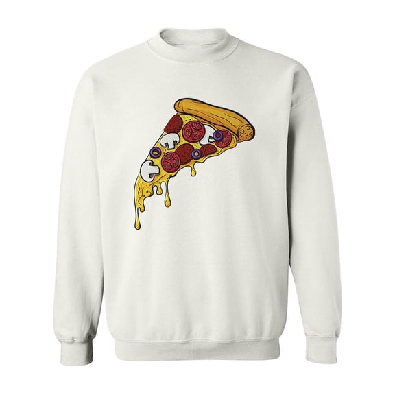 Pop Art Pizza Sweatshirt Men -Image by Shutterstock, Male 5X-Large