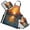 Forest River Cobblestone, variant on Watercolor Seattle Skyline 5 Pcs Kitchen Set Heat Resistant Oven Mitts and Non-Slip Pot Holders with Adjustable Cooking Apron