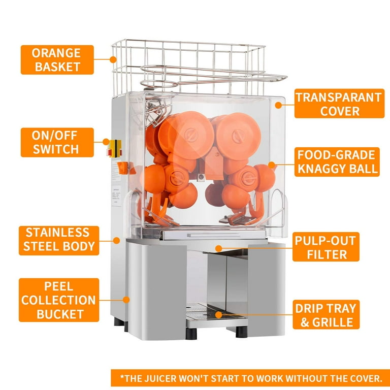 Multi-functional Electric Juicer 360° Portable Auto Orange Citrus