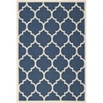 thumbnail image 1 of Safavieh Courtyard Polypropylene Medium Rectangle Rug CY6914-268-6 in Navy and Beige, 1 of 2