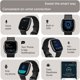 thumbnail image 3 of Reloj inteligente Fitbit Versa 4 negro con GPS y batería de 6 días, 3 of 8