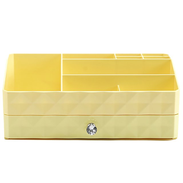 Bangcool Desktop Makeup Box Plastic Vanity Display Organizer Cosmetic Holder with Drawers