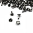 thumbnail image 3 of 100 Sets Metal Rivets Rivet Leather Craft 6x10mm - Bronze, 6x10mm Grey Black, 3 of 8