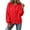 Red, variant on Women's Solid Color Crewneck Button Down Knit Cardigan Sweater, Long Sleeve Lightweight Soft Stretchy Crop Knitwear with Drop Shoulder for Streetwear Home Lounge School Holiday Vacation Casual Beige