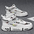 thumbnail image 1 of 2024 printemps automne Couple commerce transfrontalier garçons chaussures moyen grand haut blanc chaussures décontractées étudiant femmes chaussure pour enfants, 1 of 4