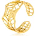 thumbnail image 1 of Anillo de araña, anillo de telaraña de acero inoxidable, anillo de hombre araña, joyería de fiesta punk, accesorios de disfraz de Halloween para mujeres y hombres, 1 of 4