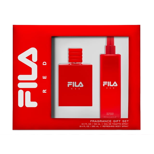 Juego De Regalo Fila Para Hombre Spray EDT 3.4 oz Spray Corporal 8.4 oz