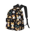 thumbnail image 2 of Lsque Cute Dogs Corgi Classic Casual Backpack - Large Capacity Water-Resistant Backpack for School, Work, Travel, and Outdoor Activities, 2 of 8