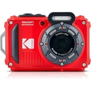KODAK PIXPRO WPZ2 Rugged Waterproof Digital Camera, Red + Accessories