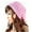 Pink, variant on Womens Beret Beanie Hats Winter Warm Knitted Crochet Slouchy Knit Baggy Ski Cap