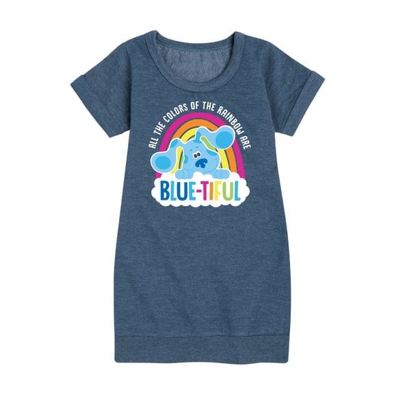Blue Clues & You! - All The Colors Of The Rainbow Are Beautiful - Toddler And Youth Girls Fleece Dress