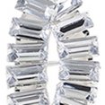 thumbnail image 3 of SOHI Women's Silver Twisted Drop Earrings, 3 of 3