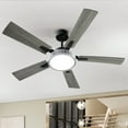 thumbnail image 3 of Dextrus 52 Inch Smart Chandelier Ceiling Fans with Lights and Remote,Quiet DC Motor, Dual Finish 5 Blades, 3 of 12