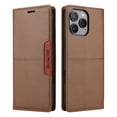 thumbnail image 3 of Compatible WIth iPhone 13 Pro Wallet Case,Magnetic Closure,Flip Folding Kickstand,With Card Slots,[RFID Blocking],With Shoulder Strap&Lanyard,PU Leather+TPU Shockproof Anti-fall Phone Case,Brown, 3 of 9