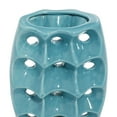 thumbnail image 5 of DecMode 5"W, 8"H Blue Ceramic Vase with Varying Patterns, Set of 3, 5 of 16