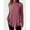 Pink, variant on QUNYINEY Ribbed Long Sleeve Shirts for Women Fall Solid Mock Neck Tunic Top Loose Fit Comfy Pullover Classic T-Shirt Blouses for Women Casual