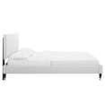 thumbnail image 5 of Modway Peyton Modern Style Performance Velvet Full Platform Bed in White, 5 of 10