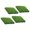 Green, variant on 4Pcs Artificial Grass Carpet Balcony Flooring Tiles Decoration Grass Turfy Mat Rug Outdoor Garden