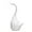 White Ceramic, variant on ABCISI Swan Toilet Brush and Holder Set, Cute Bathroom Decor, Non-Scratch Bristles, Space-Saving Black Household Cleaning Tool for Bathtub with Ceramic Base
