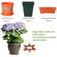 thumbnail image 3 of Flower Pots Planters Raiser Pot Plastic Triangle Toe Small Invisible Pots for Garden Plants, Indoor Outdoor Gardening Plant, 3 of 5