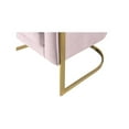 thumbnail image 4 of Meridian Furniture Carter 18.5"H Velvet Accent Chair in Pink and Gold, 4 of 6