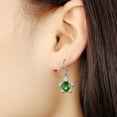 thumbnail image 3 of 1 Pair Dangle Earrings Fashion Creative Zircon Sea Turtle Pattern Drop Earrings Jewelry for Women, 3 of 10