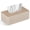 Beige, variant on Rectangular PU Leather Tissue Box Cover, Modern Decorative Facial Tissue Dispenser Holder for Dresser Bathroom, 9.8" x 5.3" x 4.3", Beige