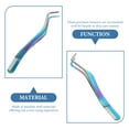 thumbnail image 2 of Eyelash Tweezer Applicator Tool Stainless Steel Eyelash Extension Tweezer Comb 2 in 1 Lash Tweezer, 2 of 9