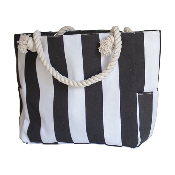 Extra Large Beach Tote Bag for Women - Waterproof & Sandproof with Secure Zipper, Multi-Purpose Canvas Carry All Bag for Pool, Travel, Gym