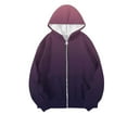 thumbnail image 3 of Zip Up Hoodie Women Sevevn Women's Full Zip Up Hoodie Long Sleeve Hooded Sweatshirts Pockets Jacket Coat for Women, 3 of 3