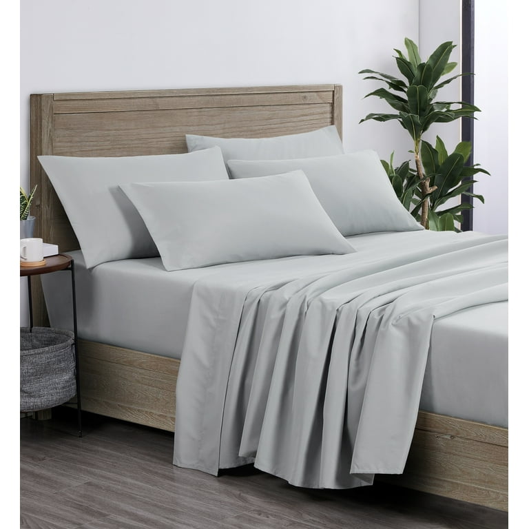 100% Cotton Bed Sheet Separates, Silver