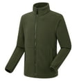 thumbnail image 2 of Fesfesfes Fleece Coat for Men's Fashion Fleece Solid Color Long Sleeve Fall And Winter Shirt Blouse Shirts, 2 of 6